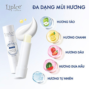 Son dưỡng môi không màu chuyển kem mịn LipIce Creamy