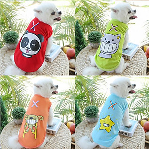 Áo Thun Ba lỗ cho Chó Mèo, Mỏng, nhẹ, Áo cho Thú Cưng