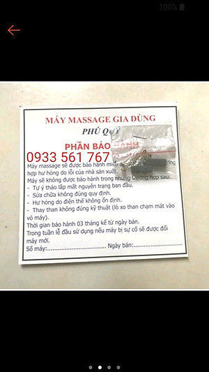 Máy Massage Cầm Tay Phú Quý LOẠI 1 (Tặng Kèm 1 Bộ Than)