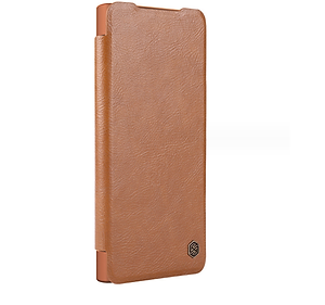 Bao da chống sốc cho Samsung Galaxy S24 Ultra, S24 Plus, S24 trang bị nắp bảo vệ Camera hiệu Nillkin Qin Pro (ngăn đựng thẻ ATM Name Card, chất liệu da cao cấp, thiết kế thời trang cá tính) - Hàng nhập khẩu