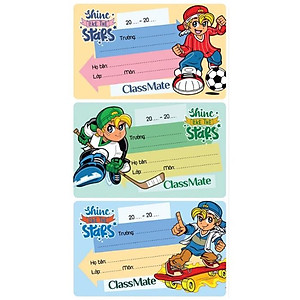 Nhãn Vở Classmate Be Cool CL-NT224 (15 Nhãn/Xấp)
