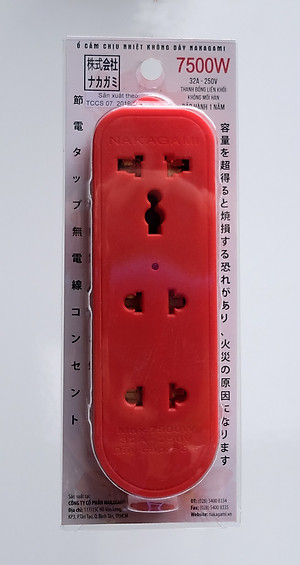 Ổ cắm điện chịu nhiệt không dây Nakagami chất lượng cao công nghệ Nhật Bản