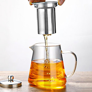 Ấm pha trà thủy tinh chịu nhiệt kèm lõi lọc Inox Echo Japan 650ml