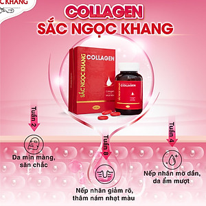 Viên uống Collagen Sắc Ngọc Khang 120 viên giúp tăng đàn hồi, mịn màng da