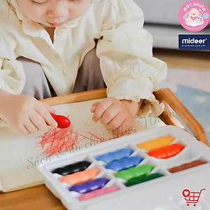 Bút Sáp Màu Lụa Hữu Cơ Quả Đậu Mideer Pease Crayons Cho Bé Từ 18m+