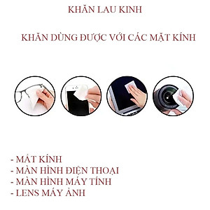 Khăn Lau Kính Nano Hộp 100 Miếng Giấy Lau Kính Chống Bám Hơi Nước, Lau Sạch Vân Tay Bụi Bẩn - Chính hãng