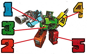 Đồ Chơi Lắp Ghép Bộ Chữ Số Biến Hình Từ 0 1 2 3 4 5 6 7 8 9 Thành Robot - Đồ Chơi Trẻ Em HT SYS - Đồ Chơi Xếp Hình