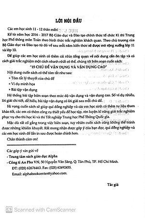 Sách 15 Chủ Đề Vận Dụng Và Vận Dụng Cao Toán Trắc Nghiệm 11