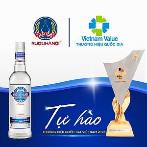 Rượu Vodka Hà Nội Premium HALICO nồng độ 33% chai 500ml không kèm hộp