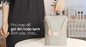 Túi giữ nhiệt bình sữa đôi (chứa được 2 bình sữa cổ siêu rộng) có thể giữ ấm hoặc giữ lạnh + tặng 2 zipper 20x30cm dùng bao đựng bình sữa giúp giữ nhiệt tốt hơn