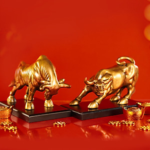 Cặp Bò Vàng Phố Wall Lộc Phát - Thịnh Vượng - Happy Live