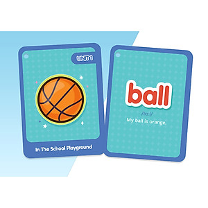 Sách Flashcard vui học Tiếng Anh: Nghe và học phát âm chuẩn từ vựng Tiếng Anh lớp 1