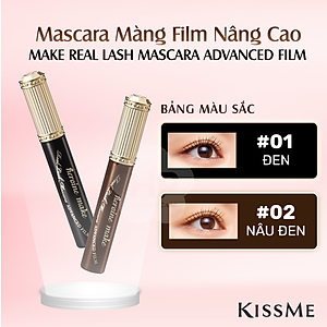 Mascara Màng Film Chuốt Cong Mi Bản Cải Tiến Kissme Heroine Make Real Lash Mascara Advanced Film 6 G (2 Màu)