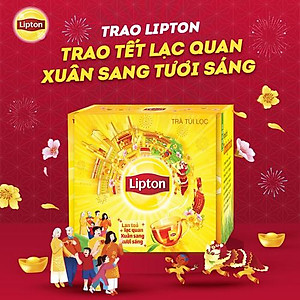 Combo 2 Lipton Trà Đen Nhãn Vàng Nhật Bản (50túi/2g)