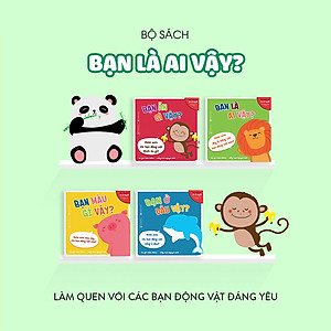 Combo 4 cuốn truyện tranh Ehon Nhật Bản - Ehon Động Vật (Bạn ở đâu vậy, Bạn ăn gì vậy, Bạn màu gì vậy, Bạn là ai vậy) - Dành cho trẻ 0-3 tuổi