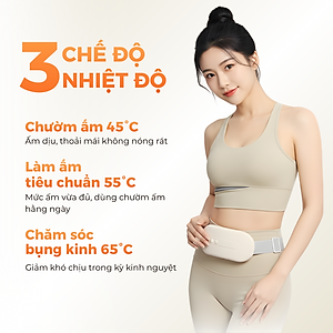 [MẪU MỚI 2025] Máy Massage Giảm Đau Bụng Kinh  LS01 - Hỗ Trợ Chống Lão Hoá Da Sau Sinh.