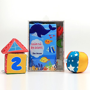 Sách Vải Tương Tác Cho Bé Đoán Đuôi Con Vật - Khám Phá Đại Dương