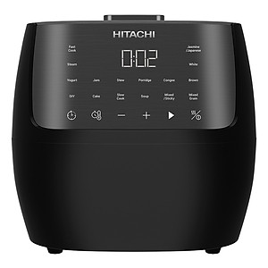 Nồi cơm điện tử Hitachi RZ-S18VN, dung tích 1.8L, màu đen, 16 chế độ nấu - Hàng chính hãng