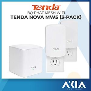 Bộ Phát Wifi Dạng Lưới Mesh Tenda Nova MW5 AC1200 (3 Cái) - Hàng Chính Hãng