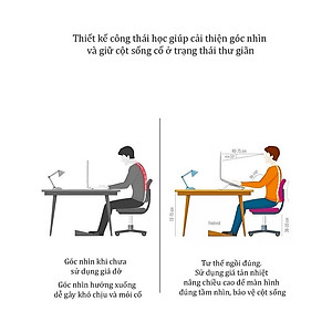 Giá đỡ laptop, máy tính hợp kim nhôm nguyên khối,điều chỉnh 6 cấp độ,thiết kế tản nhiệt kiểu dáng sang trọng chống rung,chịu tải nặng xếp gọn mang theo TiMa.lala - Hàng chính hãng