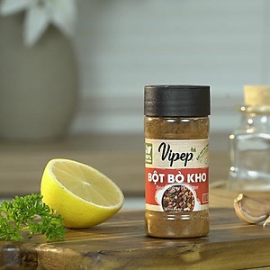 Gia Vị Bột Bò Kho Tự Nhiên Vipep Hũ Nhựa Tròn 60g