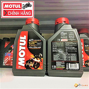 Nhớt Tổng Hợp Cho Xe Máy Motul H Tech 100 4T 10W40 Có Chiêt Lẻ