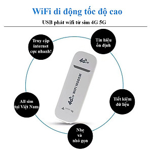 Usb phát sóng wifi từ sim 4G USB Modem, Bộ phát Wifi từ Sim 4G, Dcom phát wifi tốc độ cao,  phủ sóng rộng - Hàng chính hãng / Hàng nhập khẩu