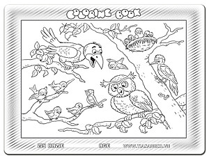 Xếp hình Tia Sáng  Bầy Chim  (30 Mảnh Ghép) - Tặng kèm tranh tô màu cho bé