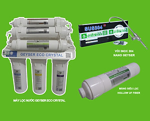 Máy lọc nước Nano Geyser ECO CRYSTAL công nghệ lọc UF - Hàng Chính Hãng