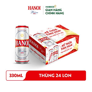 Bia Hanoi Premium phiên bản Tết 2026 - Thùng 24 lon 330ml