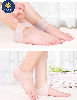 Combo 5 cặp vớ bọc gót chân silicone chống nứt nẻ chống bong tróc da và giúp làm hồng gót sen - buybox - BBPK68_5