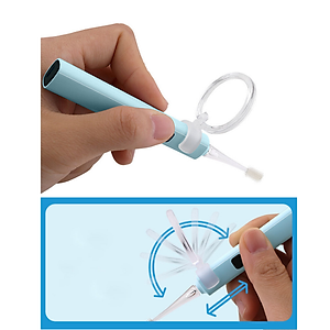 Dụng cụ lấy ráy tai HBH, nhiều đầu sử dụng cổng sạc USB Có Đèn Cho Bé Cao Cấp