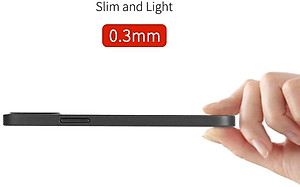 Ốp lưng nhám cho iPhone 12 (6.1 inch) siêu mỏng 0.3mm hiệu Memumi ( có gờ bảo vệ camera, mỏng 0.3mm, chống trầy, chống bụi) - Hàng nhập khẩu