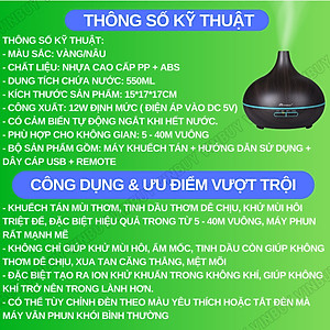 Máy phun sương tạo độ ẩm không khí dung tích lớn 550ml - cấp ẩm cho da, phòng điều hòa, khuếch tán tinh dầu - Chĩnh Hãng - VinBuy
