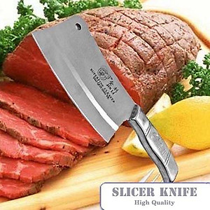 Dao chặt xương Nhật  lưỡi dao bén , chống trơn trượt ,  không rỉ , cán inox  dễ cầm ,  thiết kế lượn sóng giúp giảm tiếng ồn  , đầu dao có lỗ treo gọn gàng  , sạch sẽ 