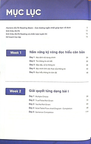 Sách Hackers IELTS Basic- Reading