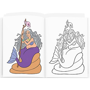 Sách Tô Màu Công Chúa - Nàng Tiên Cá (Tái Bản)