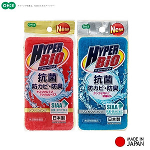Mút rửa chén bát, xoong nồi kháng khuẩn & khử mùi Ohe Hyper Bio Made in Japan