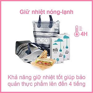 [MyJae x Toyal] Túi giữ nhiệt nóng lạnh Nhật Bản đựng hộp cơm văn phòng thực phẩm có quai xách tiện lợi 2 size M, L