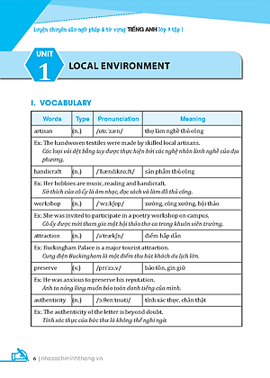 Luyện Chuyên Sâu Ngữ Pháp Và Từ Vựng Tiếng Anh Lớp 9 - Tập 1