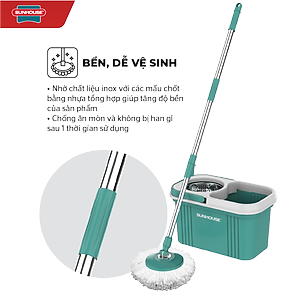 Bộ lau nhà xoay 360 độ Sunhouse KS-CL330S
