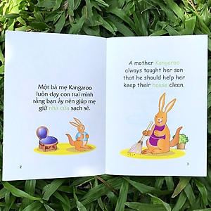 Sách - Truyện Tranh Song Ngữ Việt - Anh Cho Bé  Về Kỹ Năng Sống (Bộ 12 quyển)