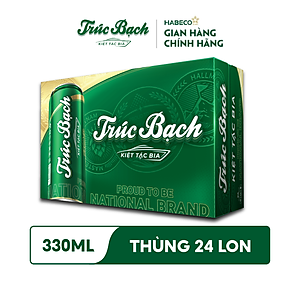 Bia Trúc Bạch - Thùng 24 lon 330ml