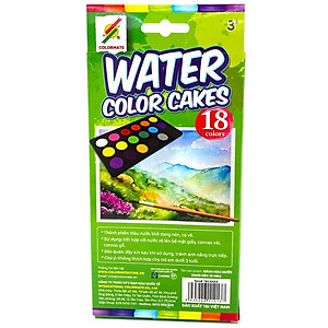 Bánh Màu Nước Dạng Nén 18 Màu