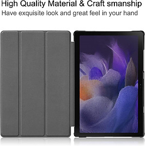 Bao da chống sốc cho Samsung Galaxy Tab A8 10.5 inch 2022 (SM-X200 / X205 / X207) hiệu HOTCASE thiết kế siêu mỏng hỗ trợ Smartsleep, gập nhiều tư thế, mặt da siêu mịn - hàng nhập khẩu