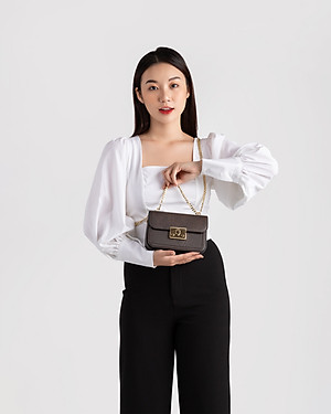Túi Lata ( Thời trang nữ đi chơi size 19 - Túi đeo chéo da HN96 )
