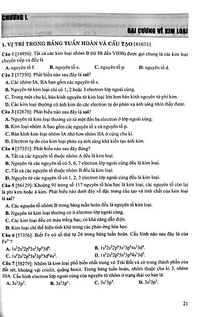 Tuyển Chọn 3000 Câu Hỏi Lý Thuyết Hóa Vô Cơ