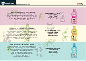 Nước hoa dành cho bé Panda Baby Cologne Mother's Love 100ml