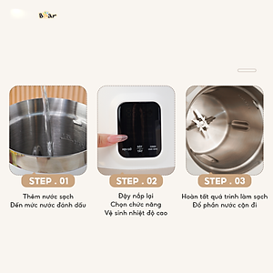 Máy làm sữa hạt Bear 1,2L SB-SH12H (150W- 800W) - Hàng chính hãng