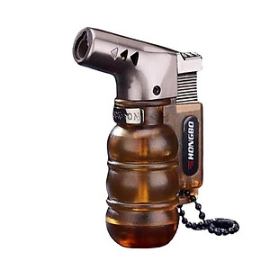 Vỏ hộp quẹt bật lửa khò 1tia có chốt lửa vòi kim loại, nhìn được dung lượng ga K953